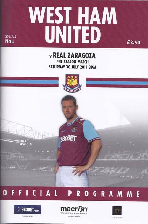 West Ham United FC v Real Zaragoza (Spain)